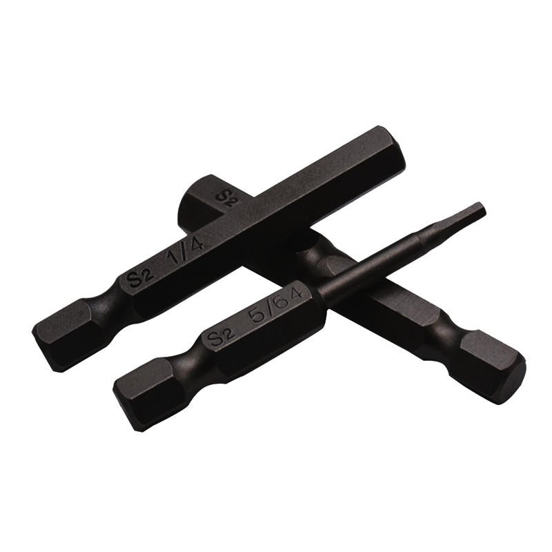 10pcs Screwdriver Set 50mm S2 Steel Black Hex Head Screwdriver Drill Bit Set