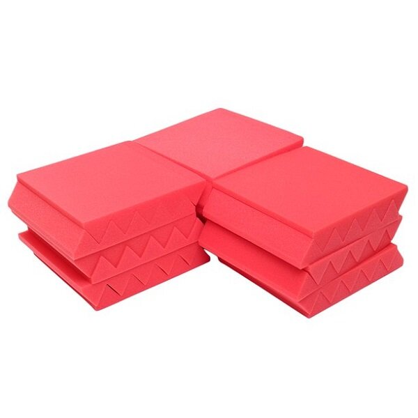 6 Pcs Acoustic Foam Panels 2x10x10 inch Soundproofing Studio Wedge Tiles for Home Sound Insulation