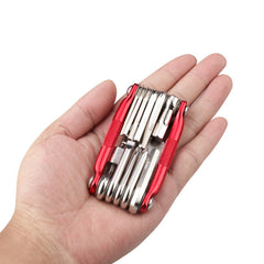 11 In 1 Multi-Function Bicycle Repair Tool Allen Wrench Slotted/Phillips Screwdriver Chain Cutter Bike Tools Kit Cycling Fishing