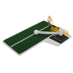 3-in-1 Golf Practice Swing Putting Mat Multi-functional Golf Practice Grass Mat Golf Putter for Beginners Training