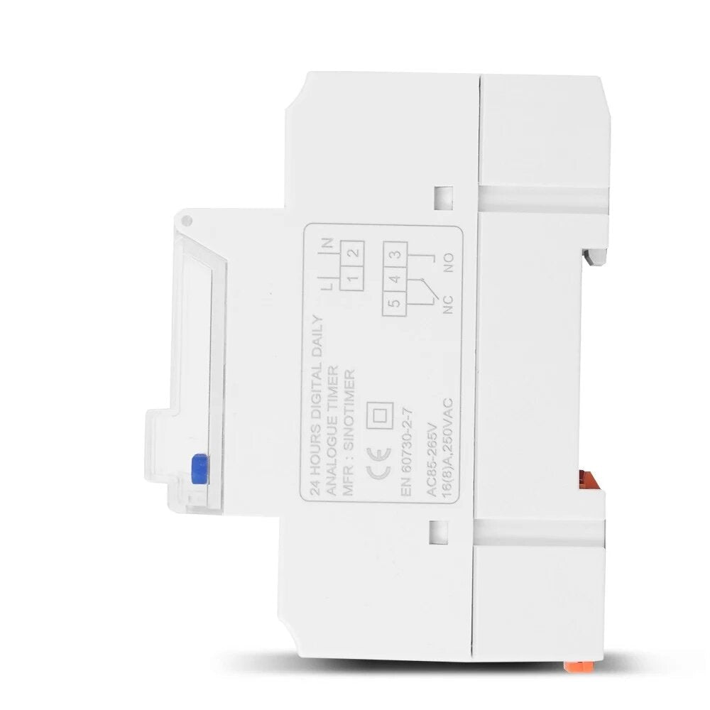 Digital LCD Display Electronic Time Clock Din Rail 24 Hours Programmable Intelligent Analog Timer Switch,85-265V 16A/30A