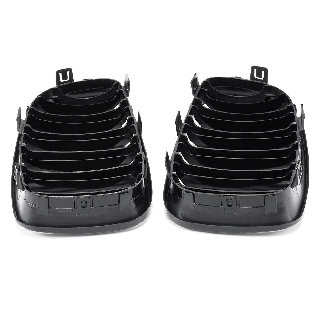 A Pair Of ABS Gloss Black Front Kidney Grille