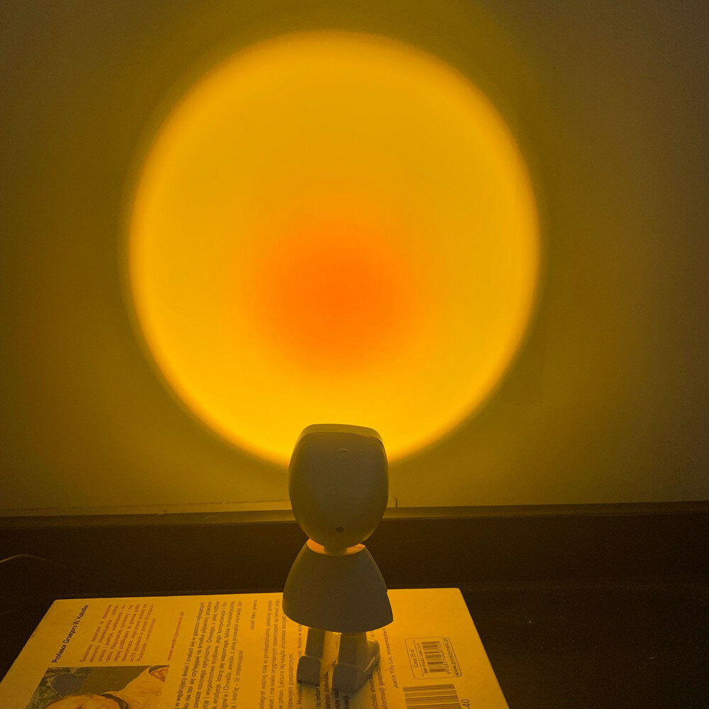 Sunset Light USB LED Light Night Light Projector Led Light LED Romantic Rainbow Sunset Atmosphere Light 360 Degree Decoration