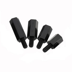 M3NH13 50pcs M3 Nylon Black Hex Screw PCB Standoff 6/8/10/12mm