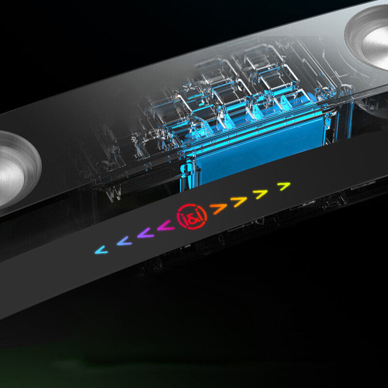 Bluetooth 5.0 Electronic Sports Speaker Hi-Fi Sound Quality Desktop Audio Subwoofer Dual Speakers