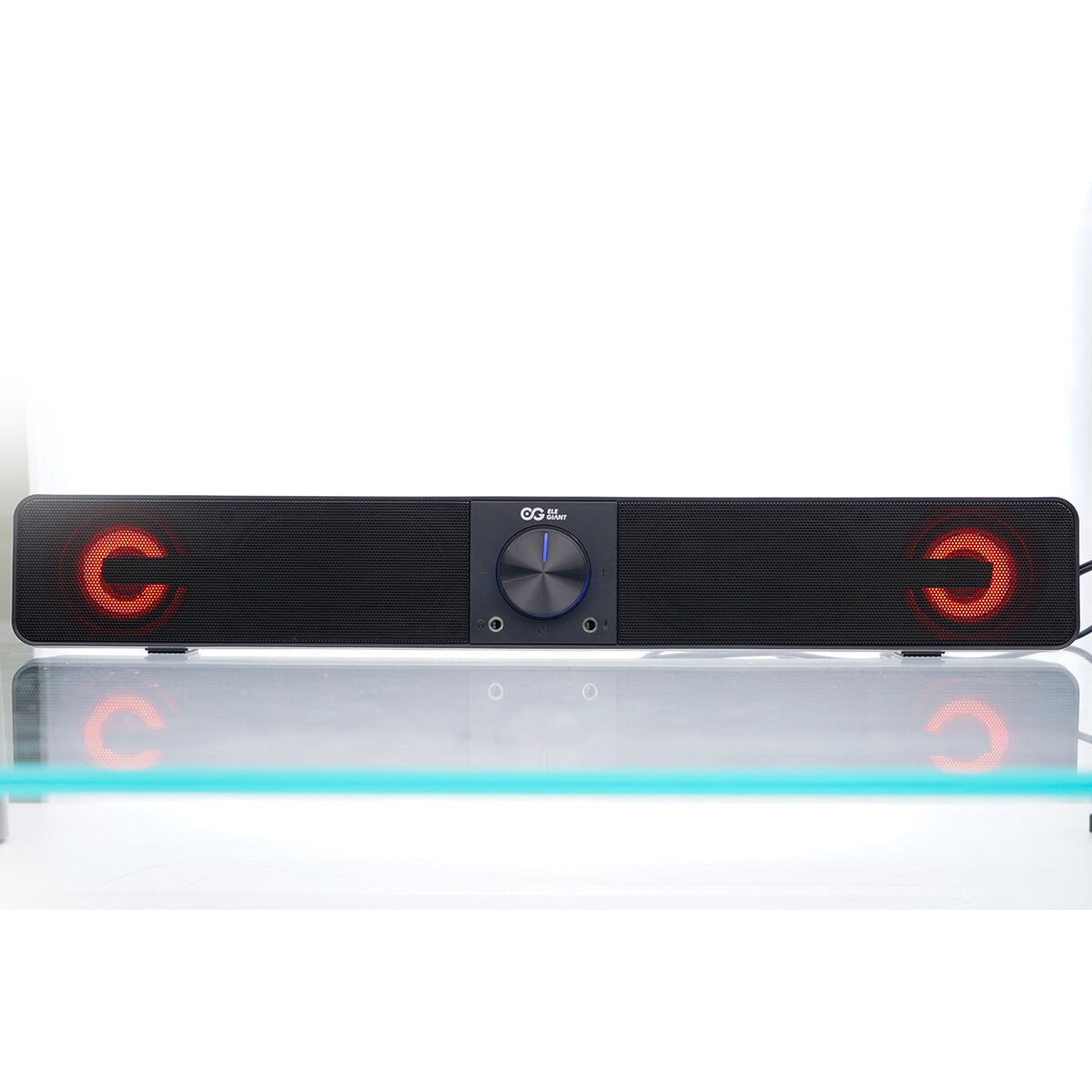 Wired Computer Speakers Soundbar with 3 Light Mode Enhanced Stereo USB Powered 10W