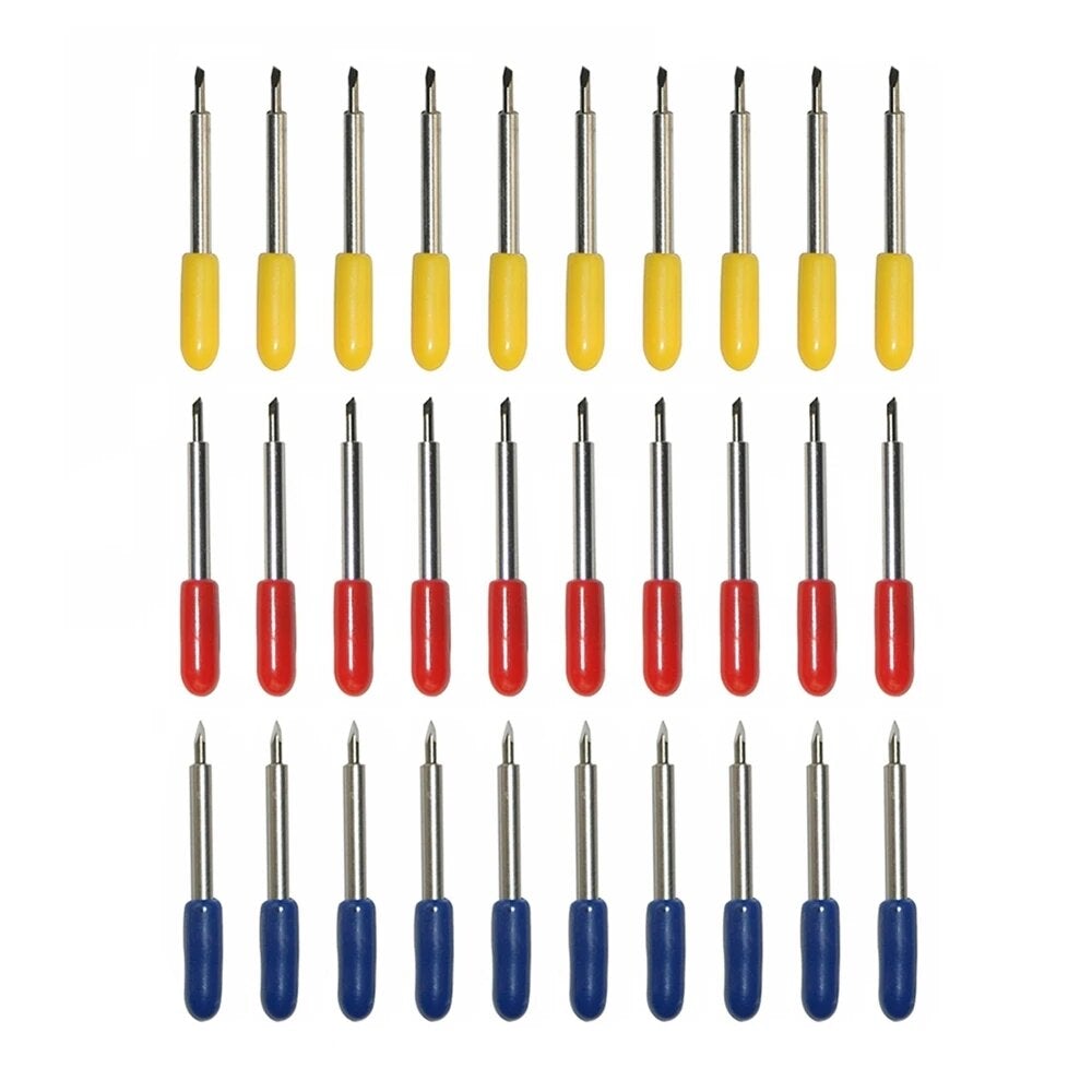 50Pcs Vinyl Cricut Cutting Plotter Holder Carbide Tungsten Blade Film Cutter 30 45 60 Dergree