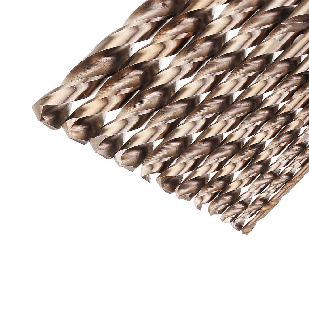 13pcs 1.5-6.5mm HSS-Co M35 Cobalt Twist Drill Bit Set for Metal Wood Drilling
