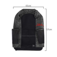 Leather Car Seat Back Storage Bag Seat Cover Multi-functional Cup Holder Organizer
