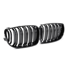A Pair Of ABS Gloss Black Front Kidney Grille
