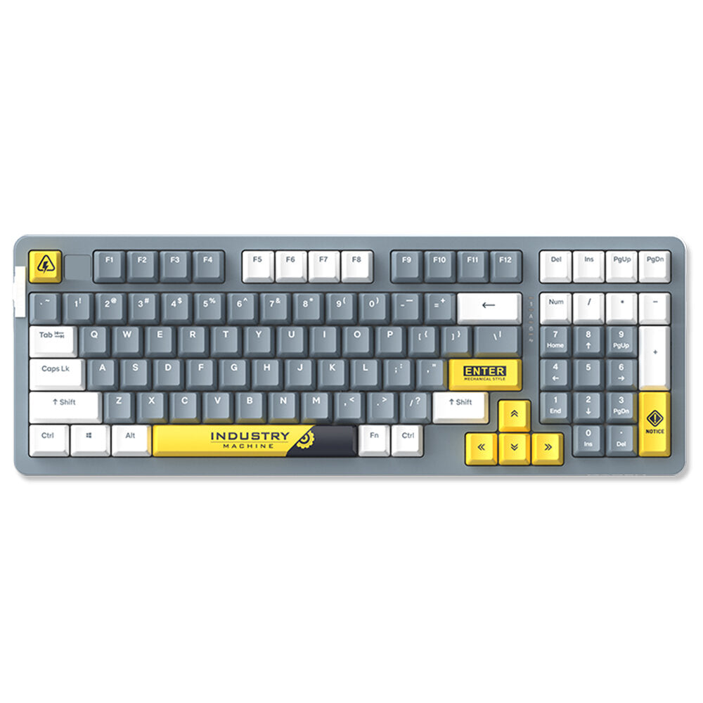 Customized Mechanical Gaming Keyboard 97 Keys Wired Type-C PBT Keycaps Hot Swappable Gasket Structure Set RGB Backlit with Supplement Keycaps