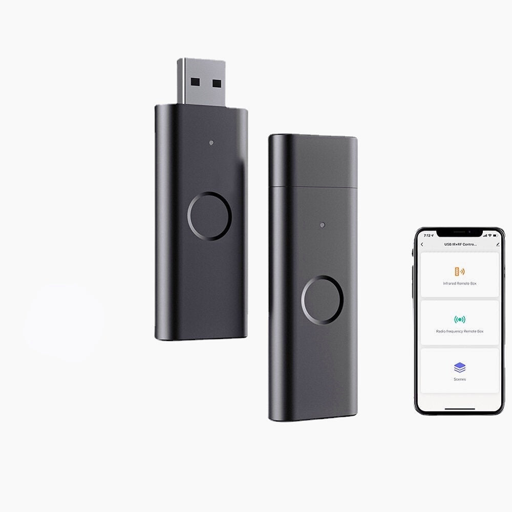 Smart Infrared WiFi Remote Controller Wireless USB IR+RF Controller for TV Fan Smart Home with Alexa Google
