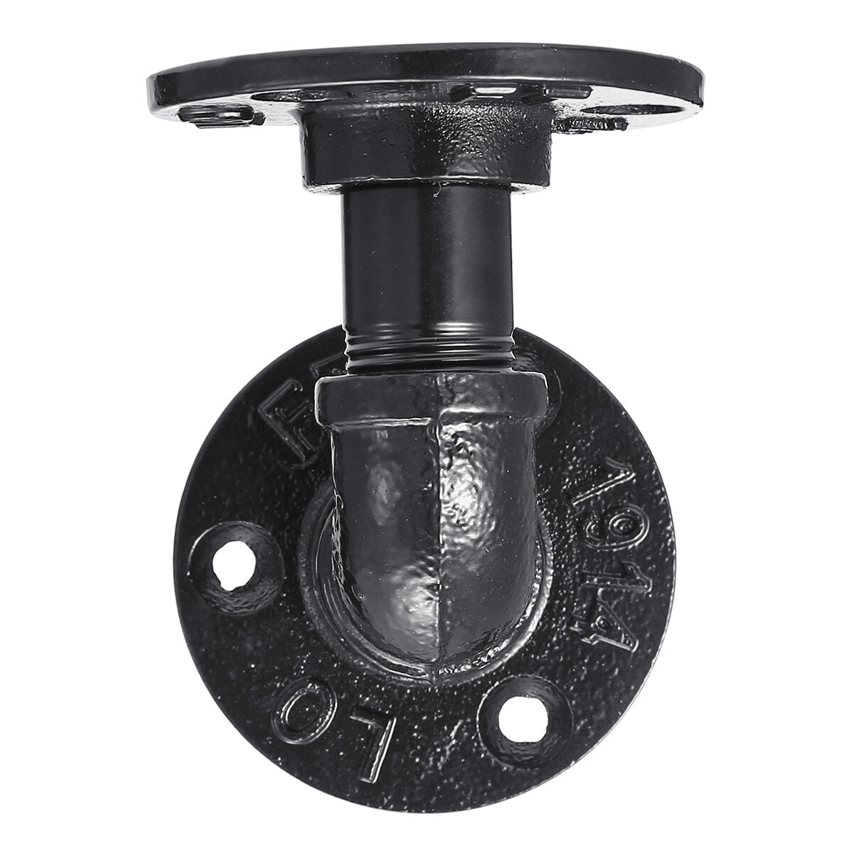2Pcs Industrial Black Iron Pipe Shelf Bracket Wall Mounted Board Support Holder