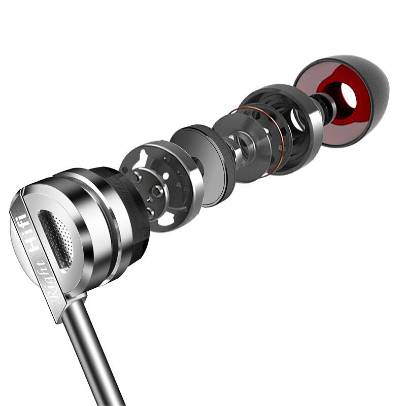 Metal Heavy Bass Hi-Fi Earphone 3.5mm Wired In-Ear Earbuds with Mic for Samsung
