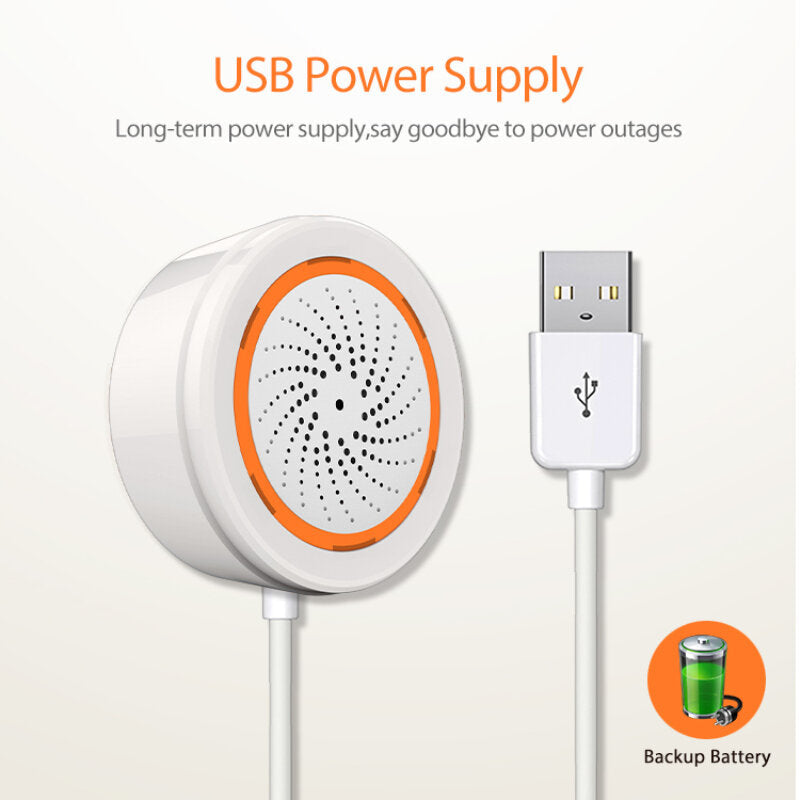 Temperature Humidity Smart Alarm Sensor Sound Light Sensor Smart LIfe Security Accessories