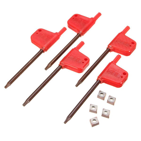 5pcs 6/7/8/10/12mm Lathe Boring Bar Tunring Tool With 5pcs CCMT0602 Insert