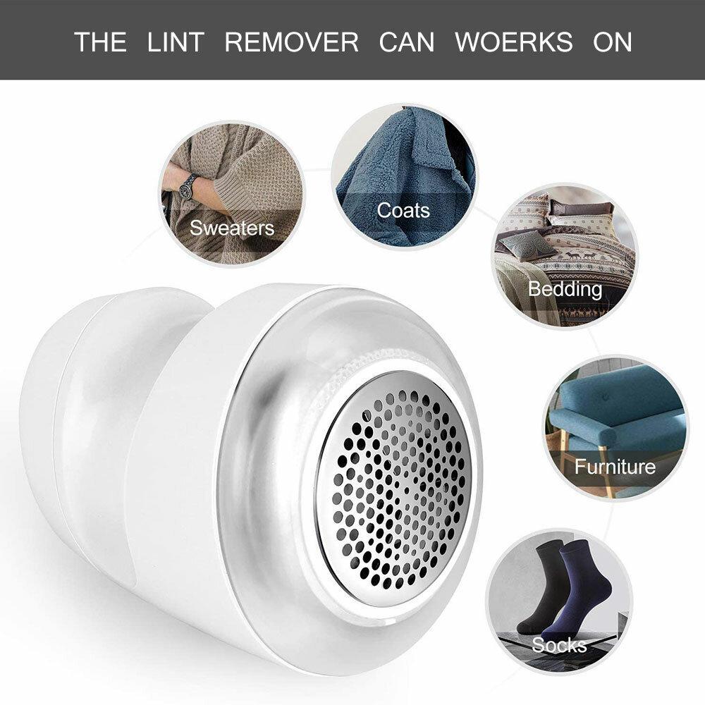 Mini Portable Lint Removers Dual Use 3-leaf Cutter Head 400mAh USB Charging Efficient Clothes Fabric Shaver