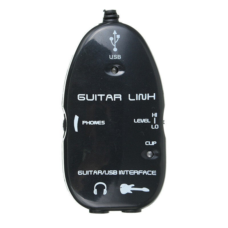 Guitar to USB Interface Link Audio Wire 6.5mm Male Stereo Headphone Adapter