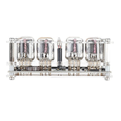 Glow Tube Clock Cyberpunk Geek Creative Gift Decoration 6 Background Light Colors with Electronic Tube