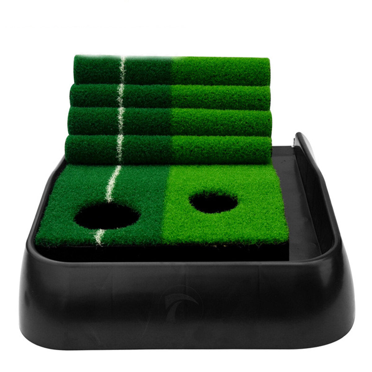 9.8ft Golf Dual Track Golf Simulator Practice Golf Ball Return Machine Indoor Outdoor
