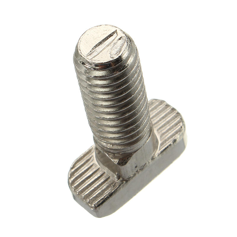 10Pcs M8 40 T-Bolt Carbon Steel European Standard Screws