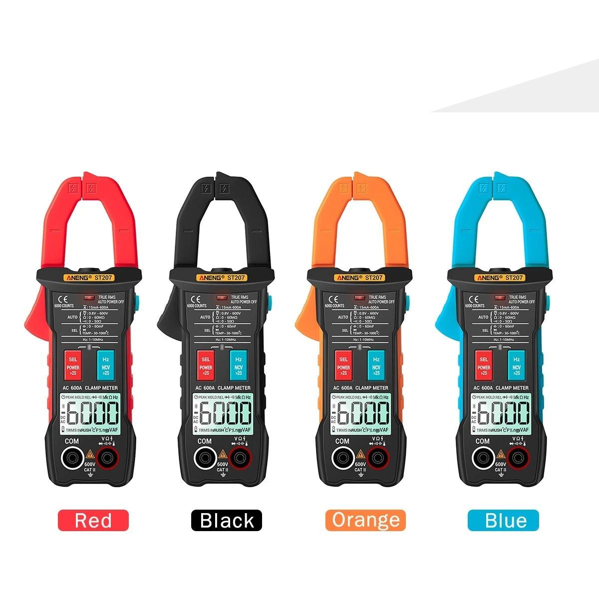 True RMS Clamp Meter with App Remote Control Autoranging Diode Hertz Temperature Tester