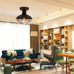 Industrial Pendant Light Vintage Ceiling Lamp Hanging Fixture Office/Home Without Bulb