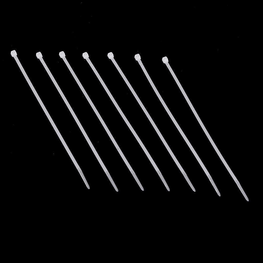 Nylon 500Pcs 3/4mm 10/12/15/20cm White Nylon Self-locking Cable Tie Zip Ties Strong Tensile Strength