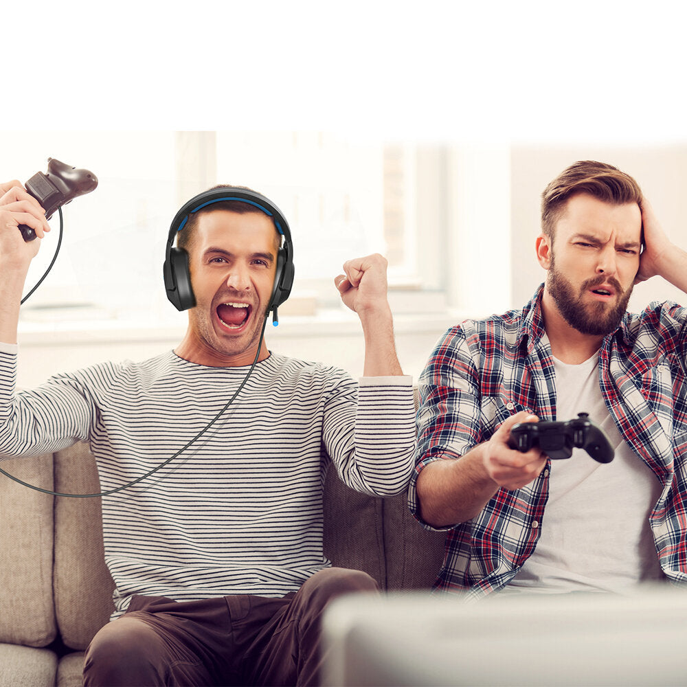 Gaming Headphone Game Headset RGB Light USB 3.5mm Wired Headset with Mic for Computer PC PS4 Xbox Games