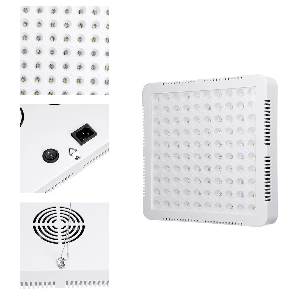 AC85-265V 300W 2 Kinds Spectrum LED Grow Light Cooler Fan Growing Lamp for Indoor Hydroponic Plant