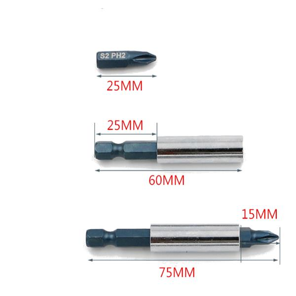 17pcs 1/4 Hex Shank Screwdriver Bits Set Hex Phillips Slotted Screwdriver Bits with Holder