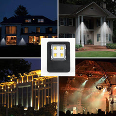 4LED Flood Light IP67 Waterproof Landscape Lamp Spotlight Outdoor Camping Emergency Lantern