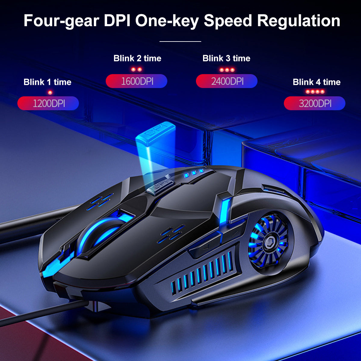 104 Keys USB Wired Gaming Keyboard and Mouse Set Waterproof Silent/Sound Changing Backlight Mouse for Computer Desktop Notebook