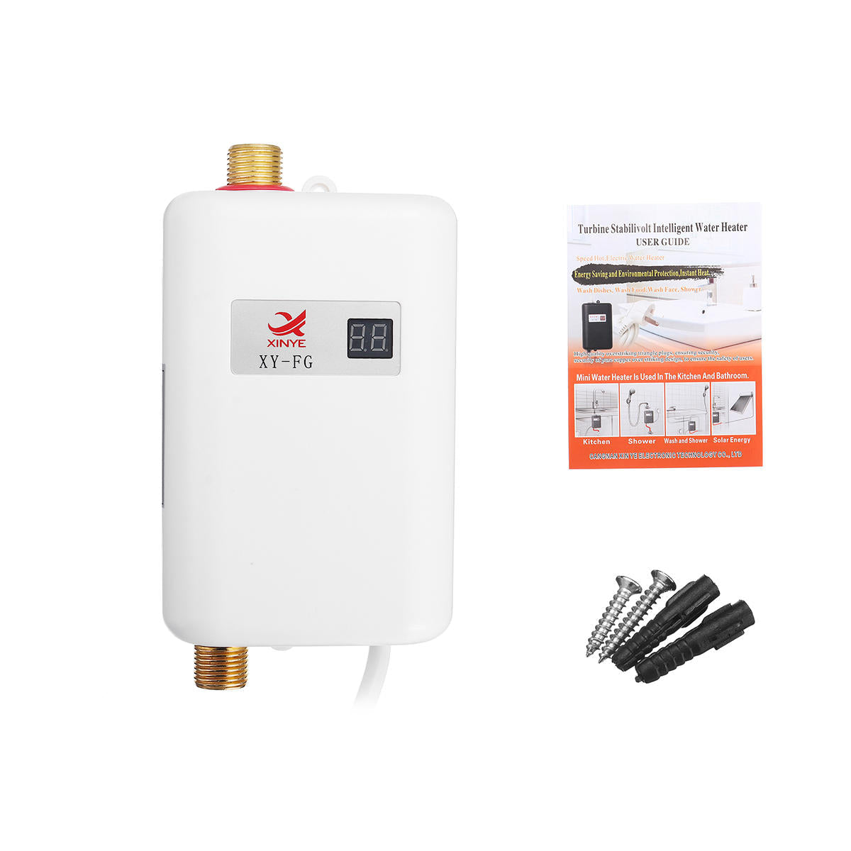 Kitchen Digital Thermometer Mini Instant Electrical Faucet Small Water Heater