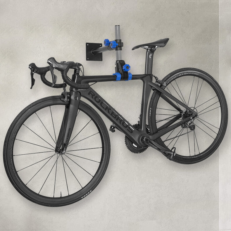 Bicycle Hanging Wall Mount Bike Repair Stand MTB Road Bike Rack Indoor Fixed Multi-angle Quick Release Repair Station