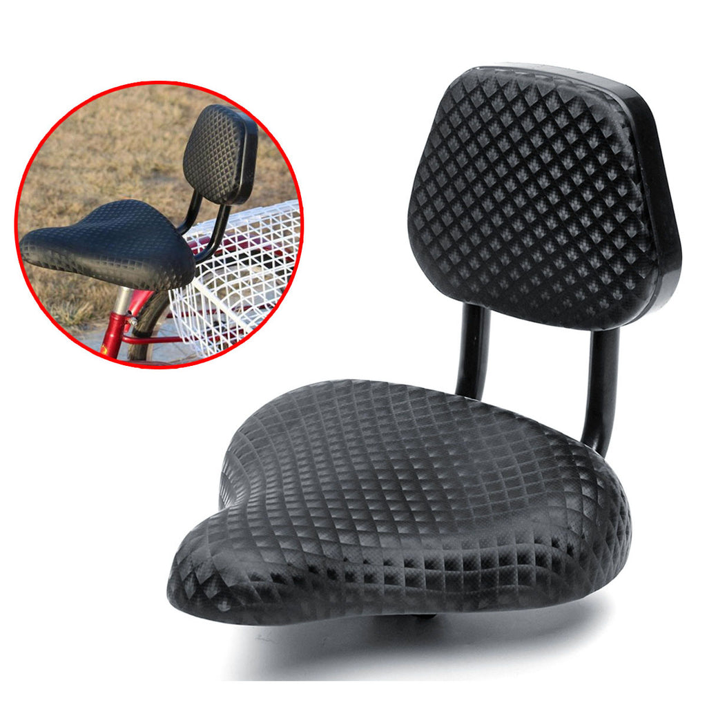 Adult Bicycle Tricycle Seat Child Cycling Bike Seat Cushion Back Saddle With Rest Support