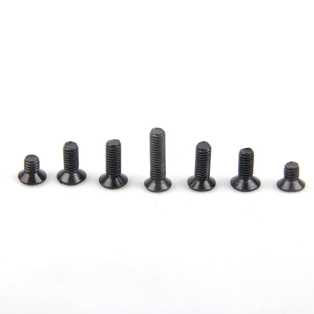 500PCS Mini KM Countersunk Head Cross Phillips Screws M2-M3 Series Black Machine Screw Distribution Installation Tool