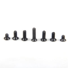 500PCS Mini KM Countersunk Head Cross Phillips Screws M2-M3 Series Black Machine Screw Distribution Installation Tool