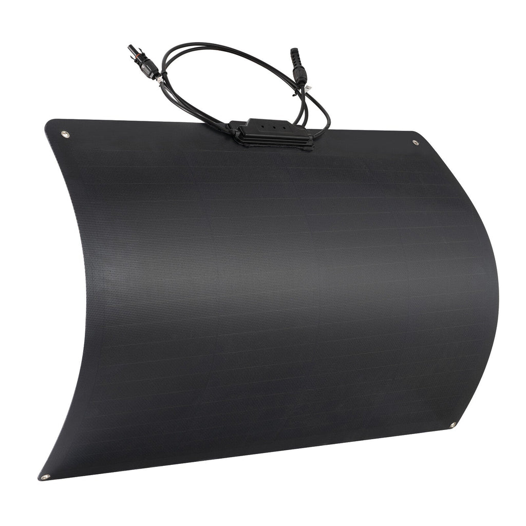 55W 12V Monocrystalline Flexible Solar Panel Portable Solar Charger With Uneven Surfaces Lightweight For RV Tent Roof Boat Cabin Marine Camping