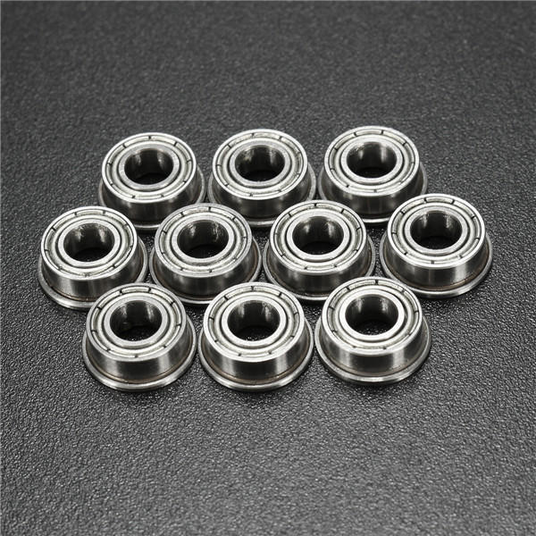 10pcs 5x10x4mm Flanged Ball Bearings Double Shielded Ball Bearing