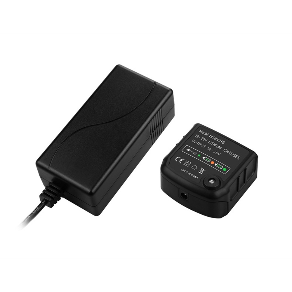 20V Tool Battery Charger for Black&Decker 12-20V Li-ion Replacement Battery with US EU Plug
