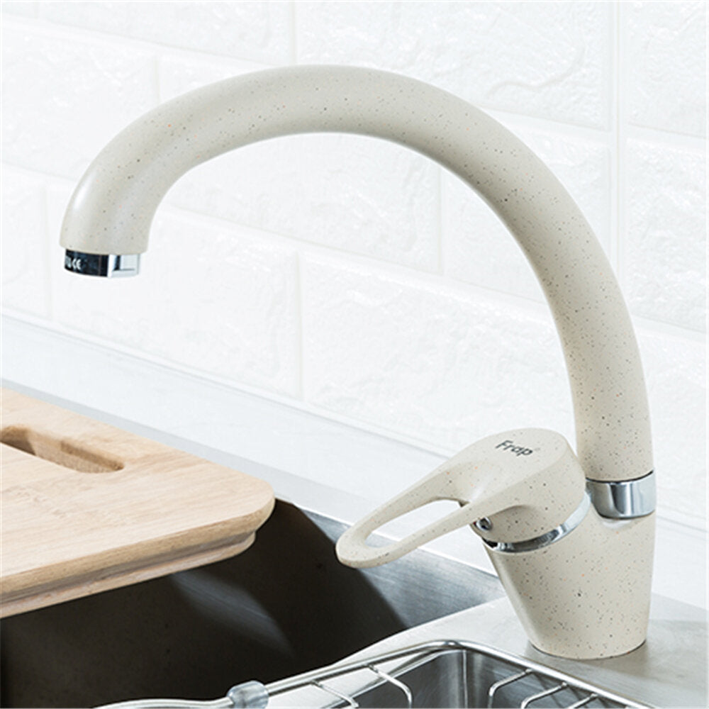 Brass 3 Color Kitchen Sink Faucet Mixer Cold And Hot Single Handle Swivel Spout Water Sink Mixer Tap