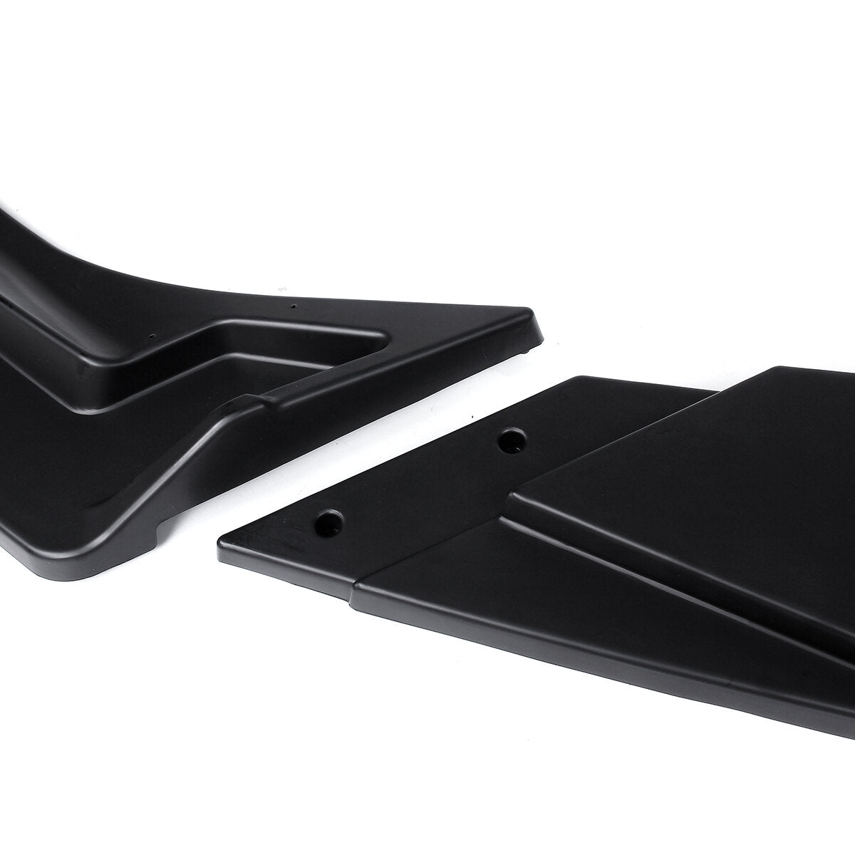 3Pcs Matte Black Car Front Bumper Splitter Lip Diffuser Body Kit Spoiler Guard Protection