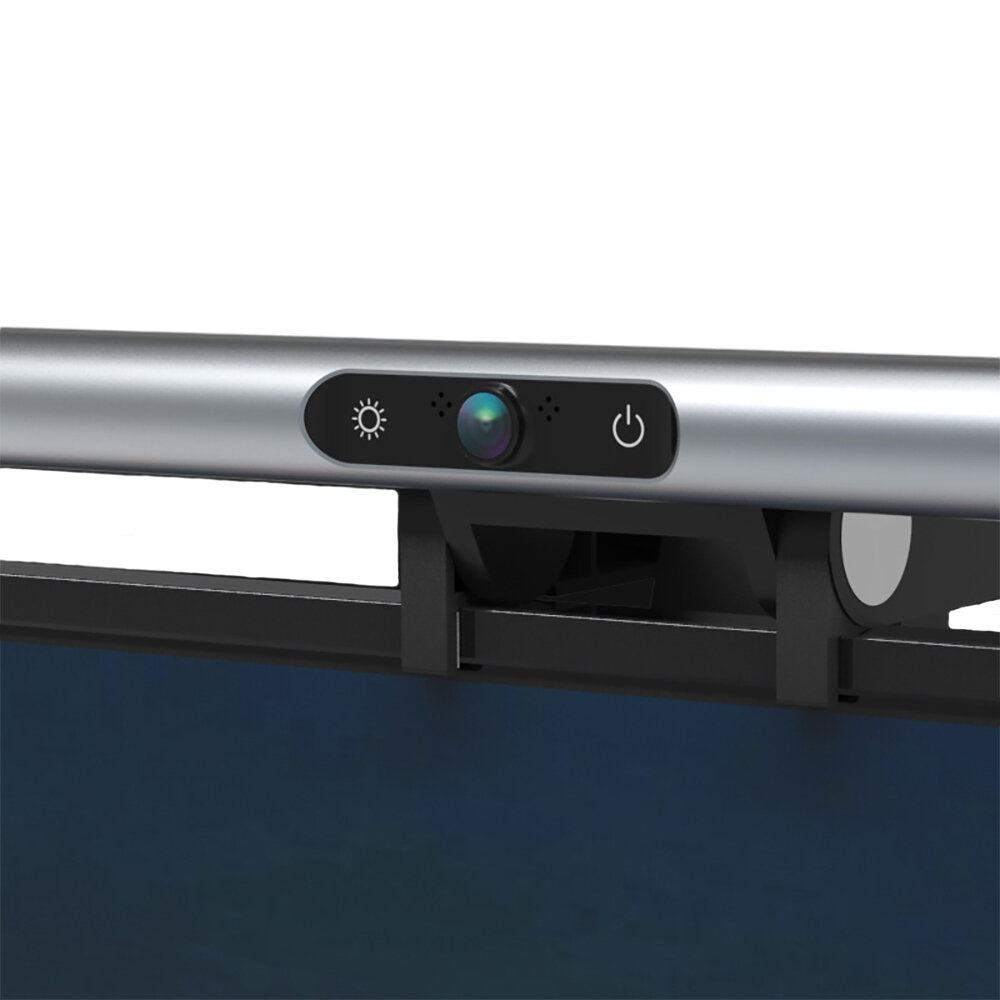 Monitor Light Bar Eye Protection Screen Light Lamp Touch Control Monitor Display Hanging Light with Webcam Microphone for Desktop Computer Home Office