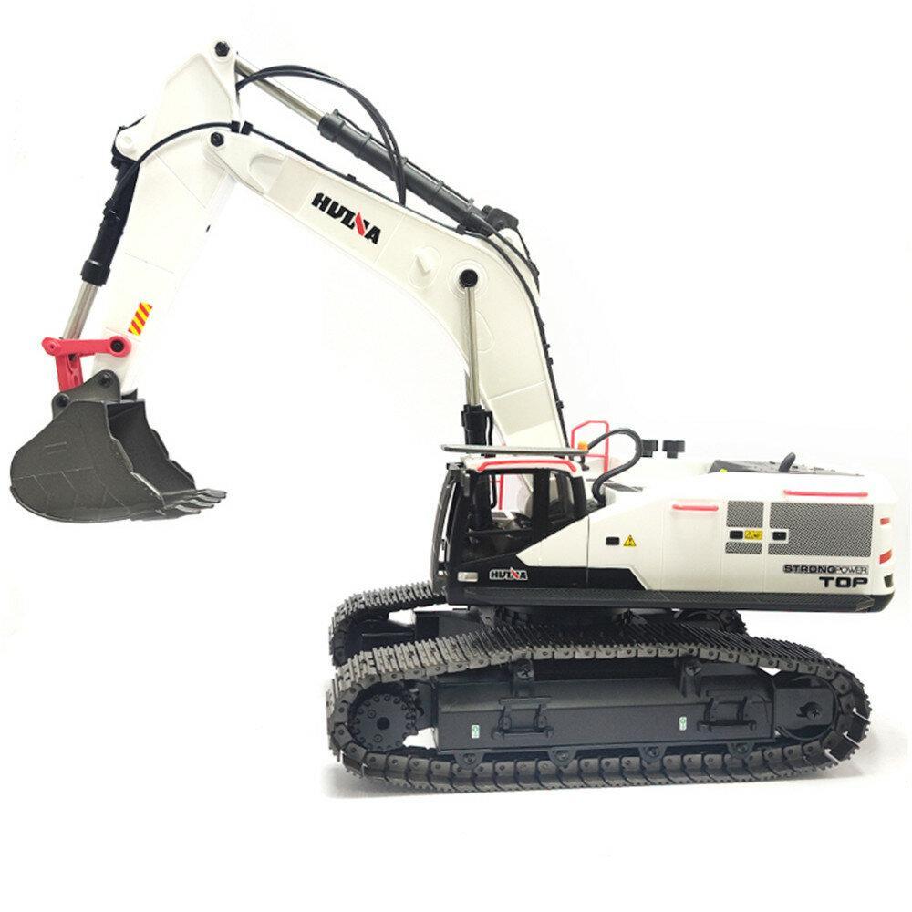 Toys 2.4G 22CH RC Excavator Alloy Vehicles w/ LED Light Sound Machine Toys Models