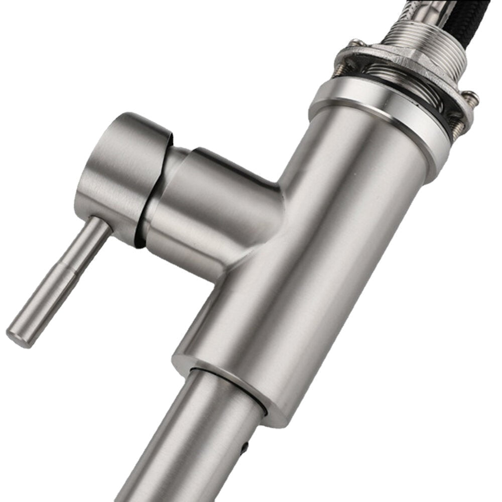 Kitchen Faucet With Pull Down Sprayer Unique 3 Water Effect High Arc Brushed Nickel Finish Stainless Steel Single Handle Out Sink Tap