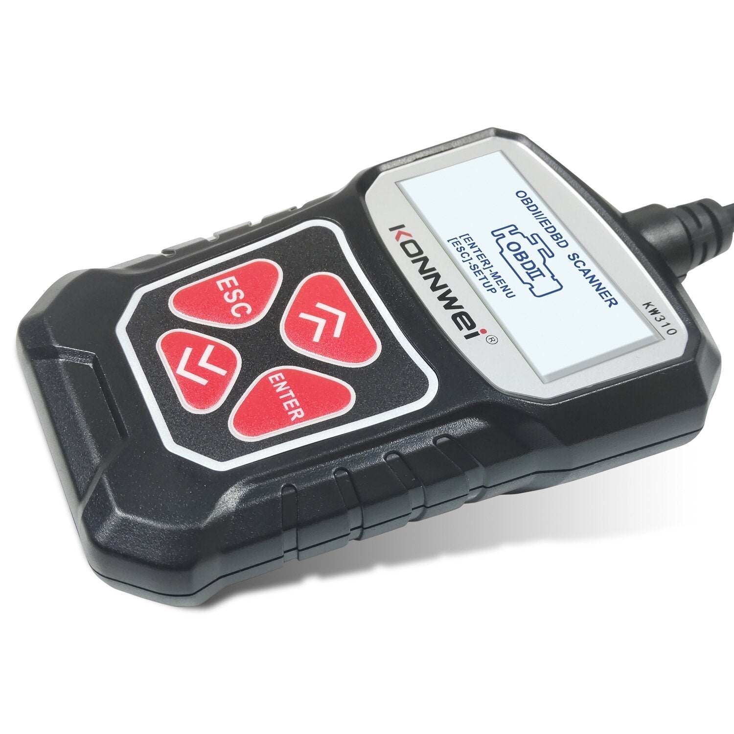 OBD2 Car Diagnostic Scanner EOBD Scan Tool DTC Engine Code Reader Voltage Test Built-in Speaker