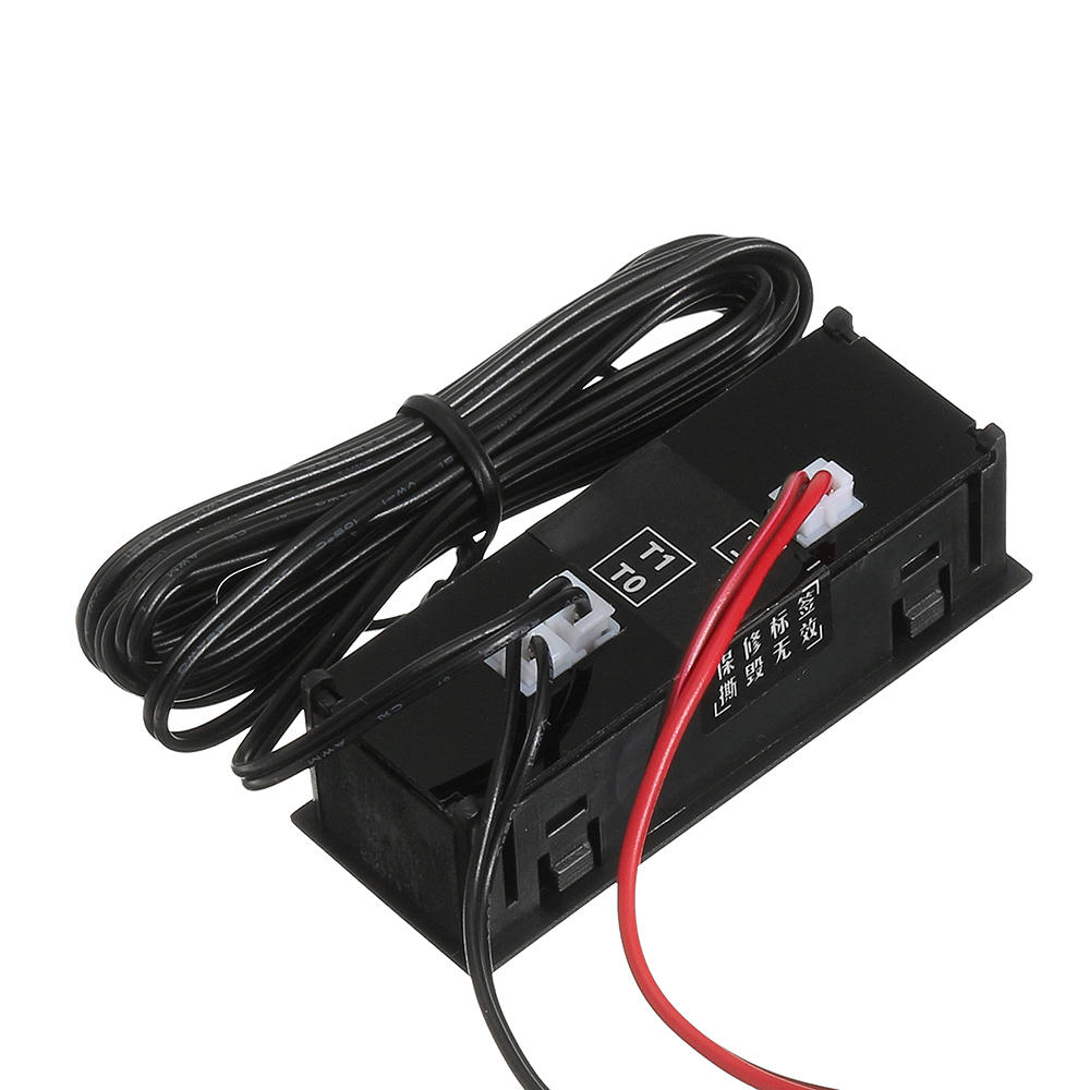 High Precision 3 IN 1 Car Clock Luminous Thermometer Voltmeter Car Temperature Battery Voltage Monitor Panel Meter DC 12V Clock