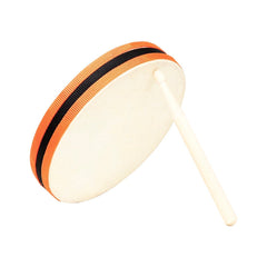 Wooden Sheepskin Hand Drum 20x20cm Hand Beat Drums with Drumstick SY-98 Orff Musical Instrument