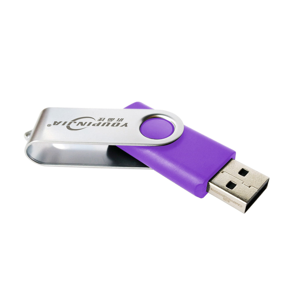 64G USB2.0 Flash Drive 360 Rotated Design U Disk Portable USB Stick PenDrive Thumb Drive Metal Plug and Play